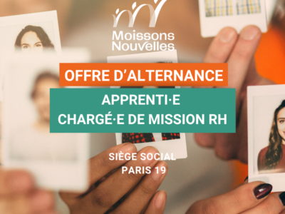 Le Siège social recrute un(e) apprenti(e) chargé(e) de mission RH (F/H)